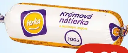 Terka krémová nátierka s rastlinným olejom