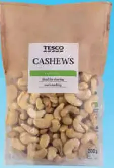 Tesco kešu orechy jadrá nepražené