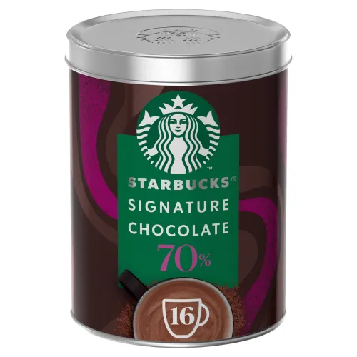 Starbucks Signature Chocolate horúca čokoláda so 70 % kakaa 16 porcií plechovka
