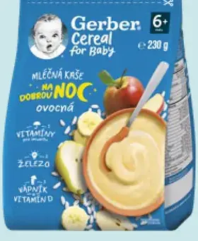 Gerber mliečna kaša rôzne druhy