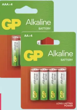 GP alkalické batérie AAA