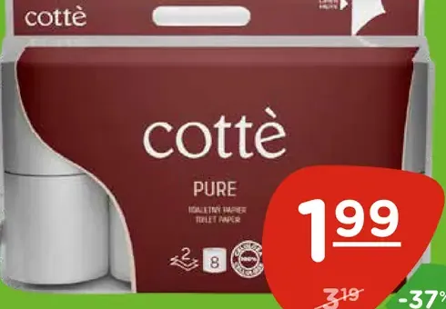 Cotté toaletný papier Pure 2-vrstvový