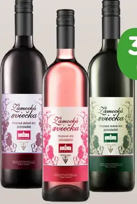 Château Topoľčianky Zámocká sviečka víno ružové
