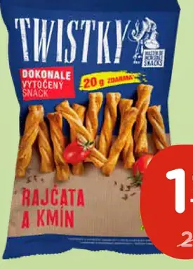 Twistky pečené tyčinky rôzne druhy