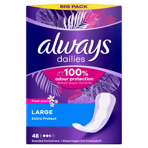 Always Dailies Large Fresh Extra Ochrana Intímky