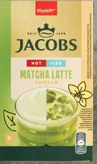 Jacobs matcha Latte Vanilla rozpustný nápoj