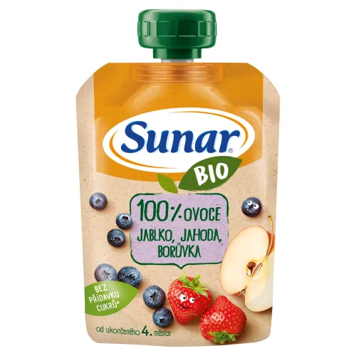 Sunar Bio kapsička jablko, jahoda, čučoriedka