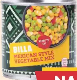 Billa Mexický mix zeleniny konzerva