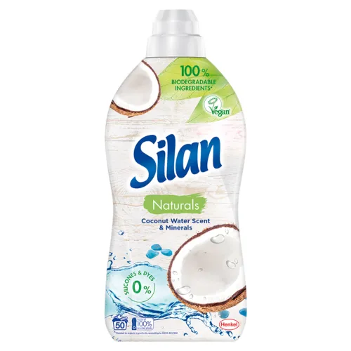 Silan Naturals Coconut Water Scent & Minerals avivážny prostriedok na textílie 50 praní