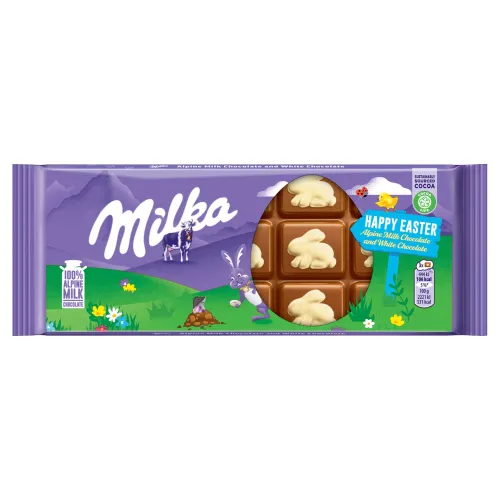 Milka Biela a mliečna čokoláda