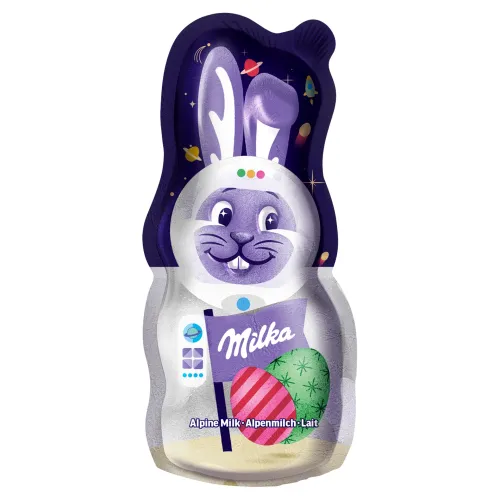 Milka Zajac v zábavných designoch, mliečna čokoláda
