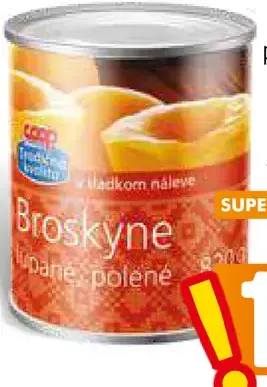 Broskyne lúpané, polené v náleve