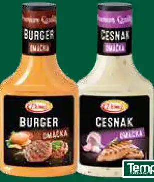 Doma omáčka burger alebo cesnak