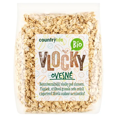 Country Life Bio vločky ovsené