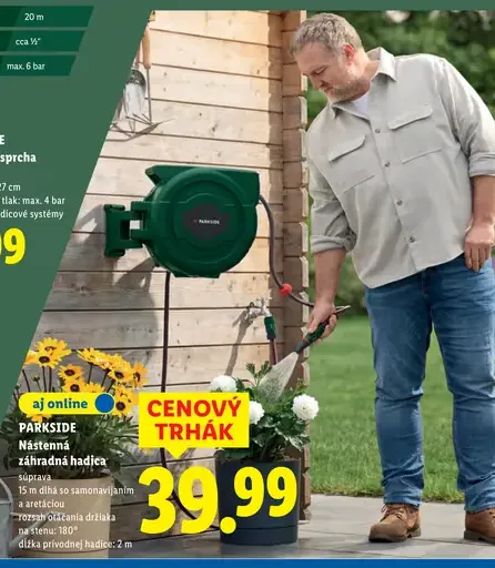 Parkside záhradná sprcha