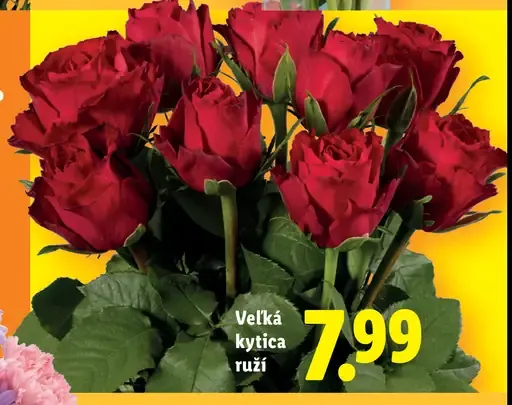 Lidl veľká kytica ruží