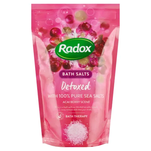 Radox Detoxed soľ do kúpeľa s vôňou Acai Berry