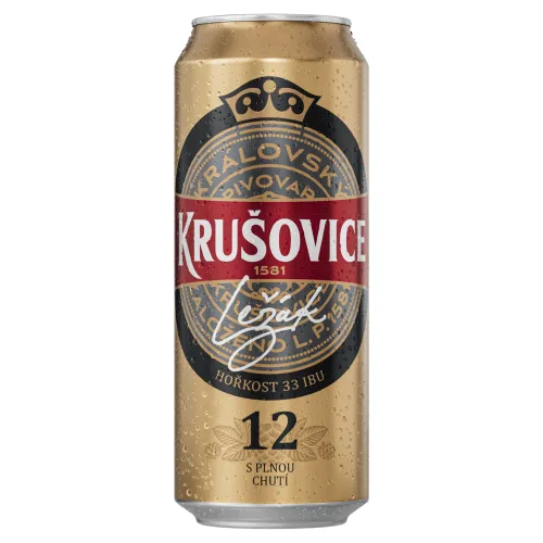 Krušovice Královský Ležák 12 pivo plechovka