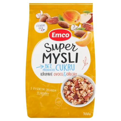 Emco Super mysli bez prídavku cukru chrumkavé ovocie & orechy