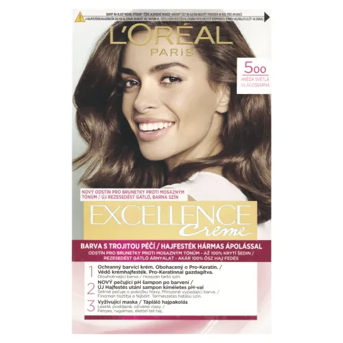 L'Oréal Paris Excellence Créme 500 , hnedá svetlá, 72 +48 +12 +