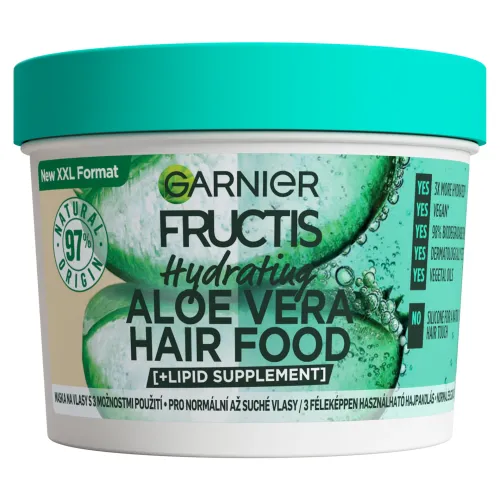 Garnier Fructis Hair Food Hydratačná Aloe Vera maska na normálne až suché vlasy