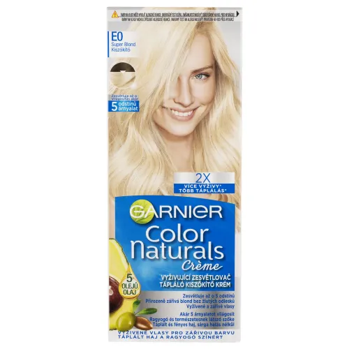 Garnier Color Naturals permanentná farba na vlasy E0 Super blond, 60 +40 +