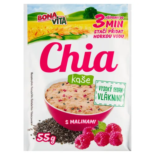 Bona Vita Ovsená kaša chia a malina