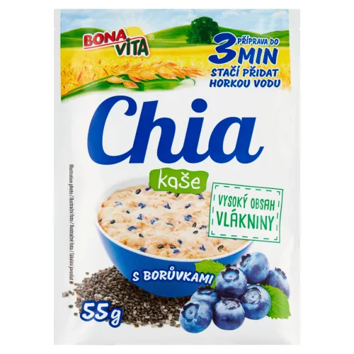 Bona Vita Ovsená kaša chia a čučoriedka