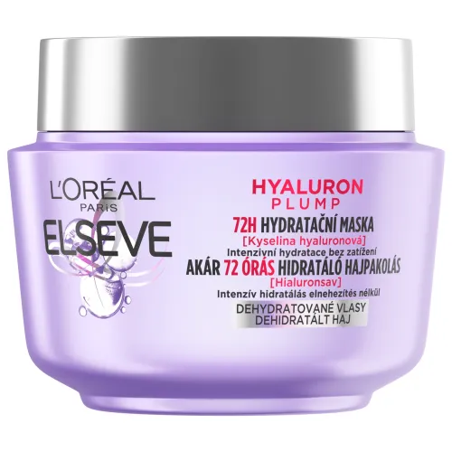 L´Oréal Paris Elseve Hyaluron Plump 72 H hydratačná maska s kyselinou hyalurónovou