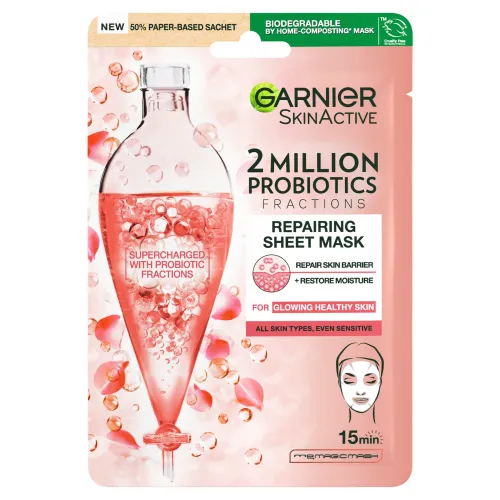 Garnier Skin Naturals textilná maska s probiotickými frakciami