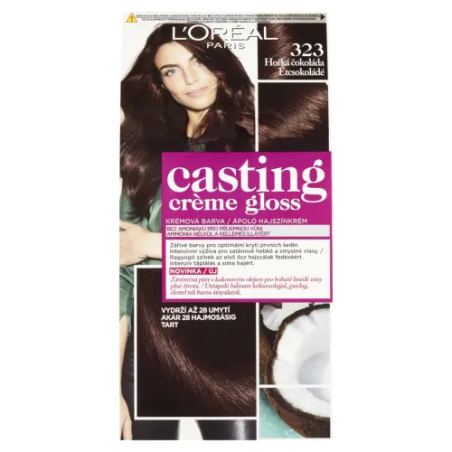 L'Oréal Paris Casting Creme Gloss, semipermanentná farba 323 HORKÁ ČOKOLÁDA, 48 +72 +