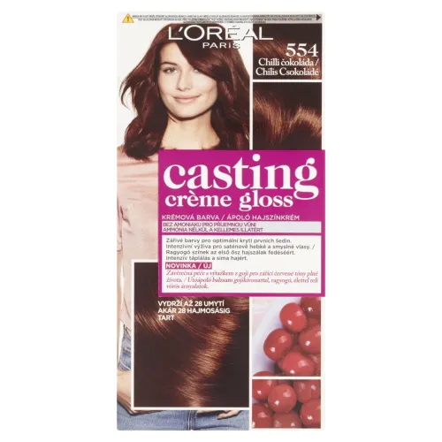L'Oréal Paris Casting Creme Gloss, semipermanentná farba 554 CHILLI ČOKOLÁDA, 48 +72 +