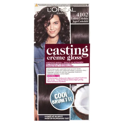 L'Oréal Paris Casting Creme Gloss, semipermanentná farba 410 ĽADOVÁ ČOKOLÁDA, 48 +72 +