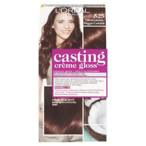 L'Oréal Paris Casting Creme Gloss, semipermanentná farba 525 VIŠŇOVÁ ČOKOLÁDA, 48 +72 +