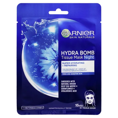 Garnier Skin Naturals nočná regeneračná textilná maska