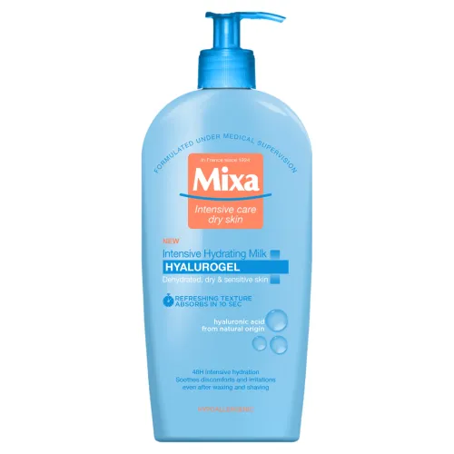 Mixa Hyaluronic Hydrate intenzívne hydratačné telové mlieko na normálnu až suchú pokožku