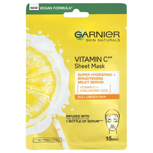 Garnier Skin Naturals rozjasňujúca textilná maska s vitamínom C
