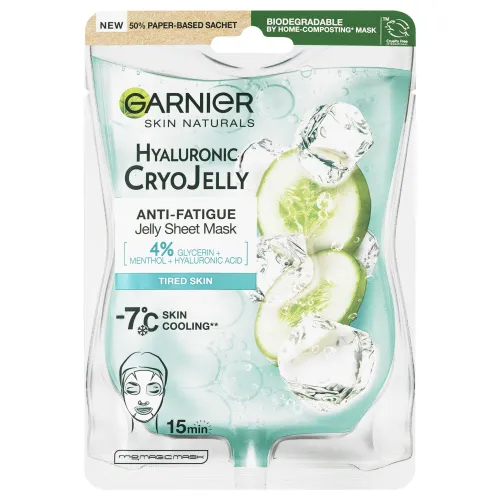 Garnier Cryo Jelly textilná pleťová maska s chladivým efektom -7 °C