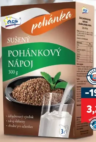 ASP pohánkový nápoj sušený s inulínom