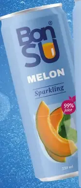 BonSu ovocná šťava 99 % melón sýtená plechovka