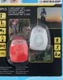 Dunlop súprava svetiel na bicykel predné a zadné silikónové svetlo