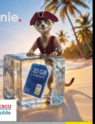 Tesco mobile dátový balíček 20 GB s Clubcard