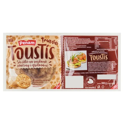 Penam Toustís tmavé 6 x(300 g)