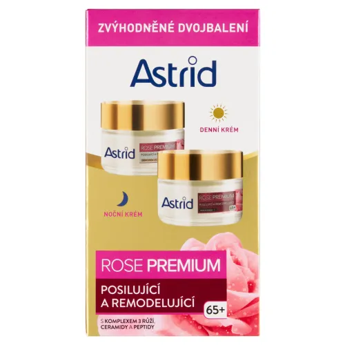 Astrid Rose Premium posilňujúci a remodelujúci denný a nočný krém OF 15 65+ 2 x