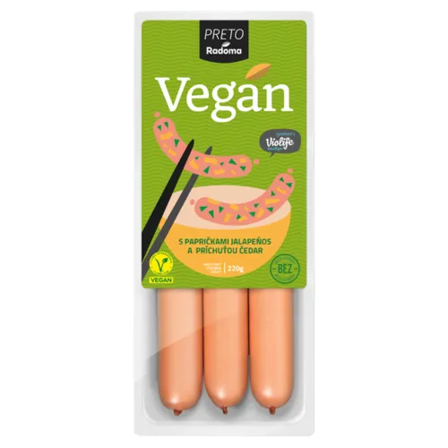 PRETO Radoma Vegan s papričkami jalapeňos a príchuťou čedar