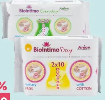 Biointimo Anion hygienické vložky Ultra Slip výber druhov
