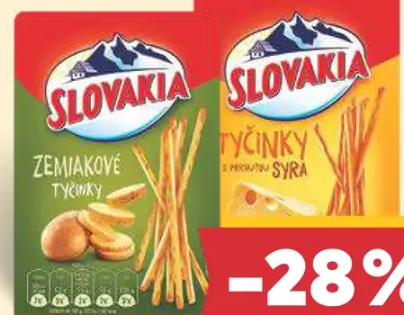 Slovakia tyčinky zemiakové, syrové