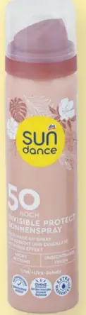Sundance Invisible Protect opaľovací fixačný sprej na make-up SPF 50
