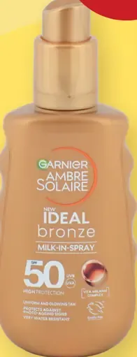 Garnier Ambre Solaire Ideal Bronze mlieko na opaľovanie v spreji SPF 50