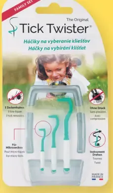 Tick Twister háčiky na odstraňovanie kliešťov pre ľudí a zvieratá
